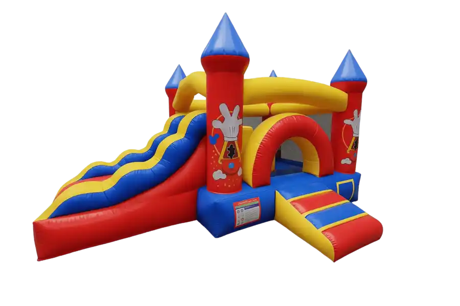 Inflable castillo olas