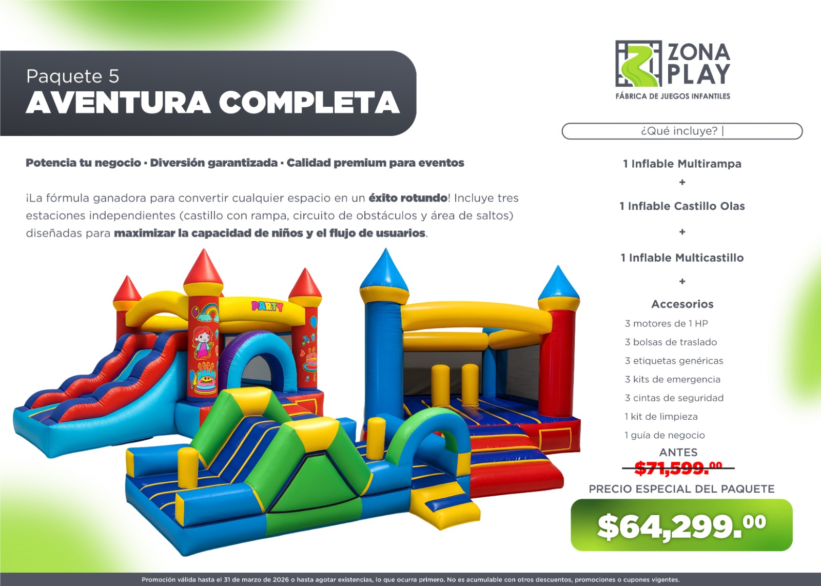 Playground inflable básico