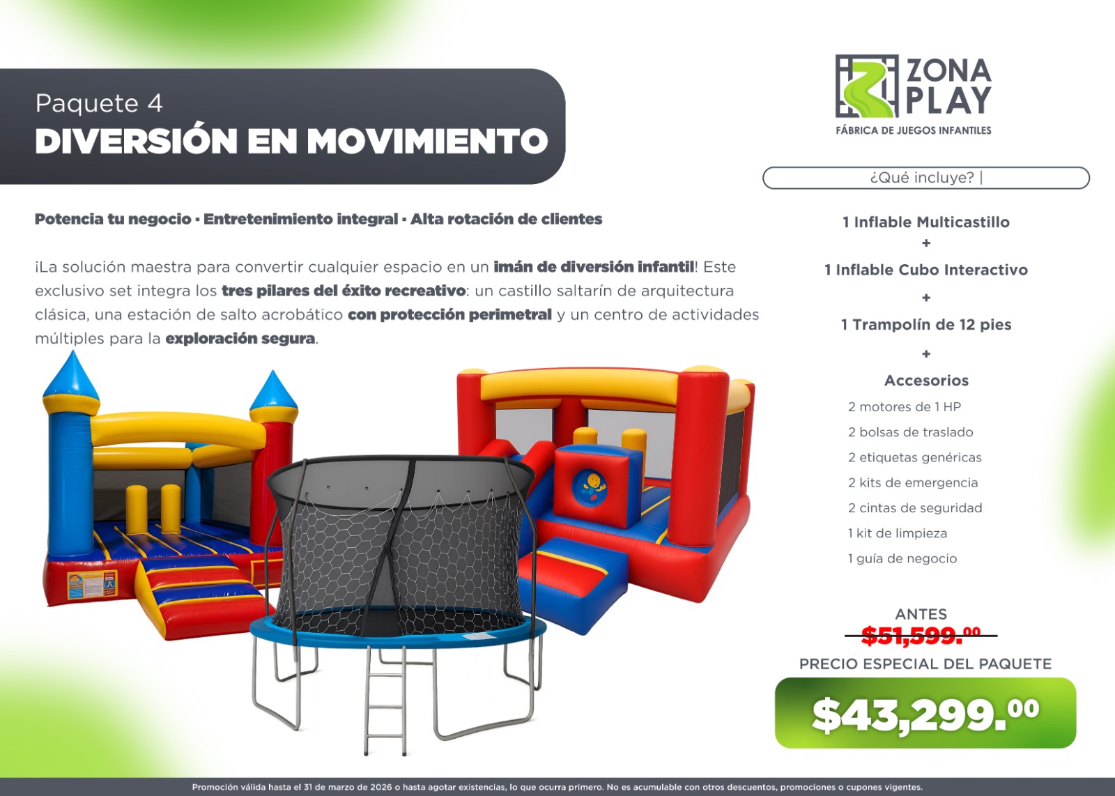 Playground inflable básico